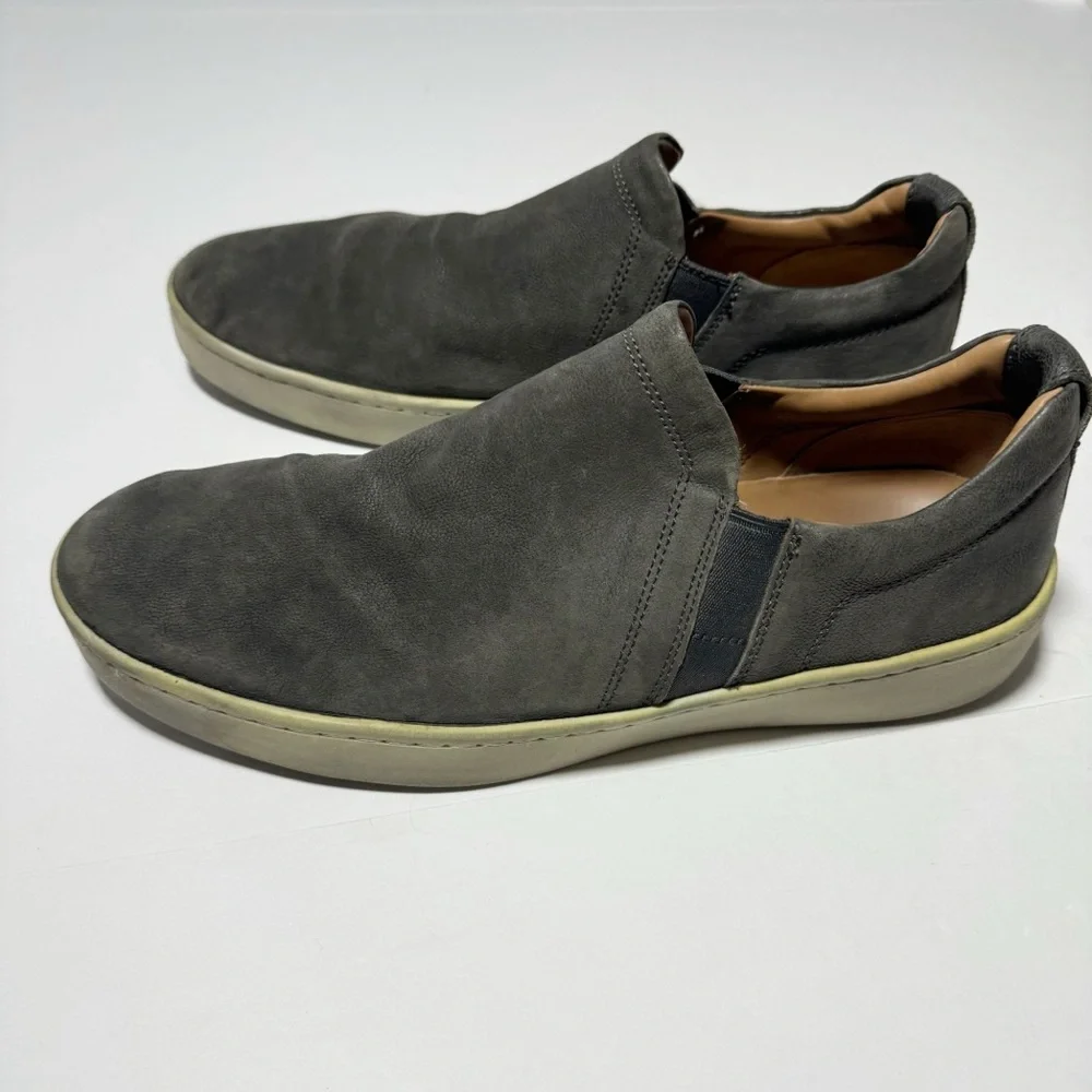 Vince Soren Nubuck Leather Slip-on Shoes
